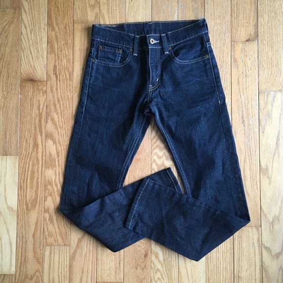 Levi 511 Levi's Dark Wash Blue Denim Jeans 28” - Picture 3 of 5